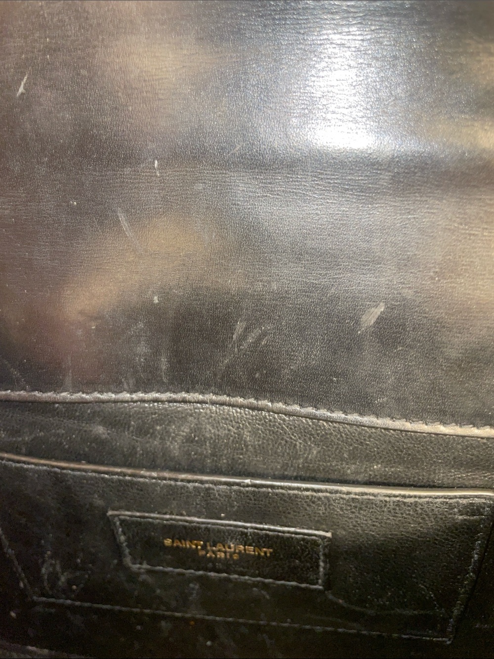 CASSANDRA MINI TOP HANDLE BAG IN GRAIN DE POUDRE EMBOSSED LEATHER - Picture 10 of 10